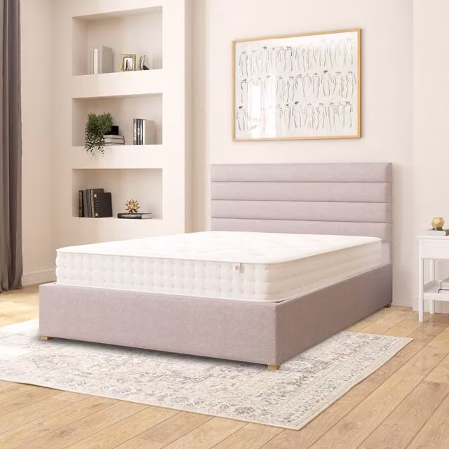 Aspire Kelly Upholstered Fabric Ottoman Storage Bed in Grey, 180 x 200 cm