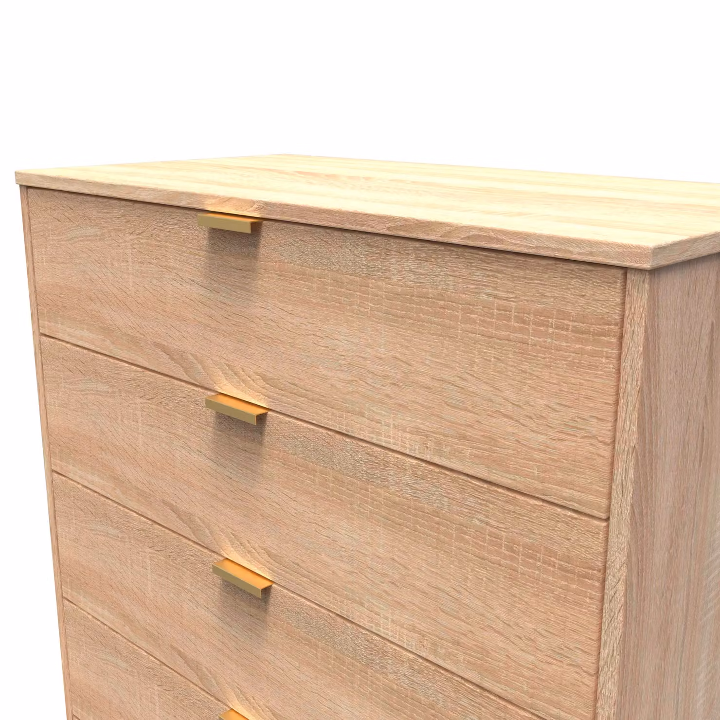 Ready Assembled 2 U Bexley 5 Drawer Chest in Light Oak – 2