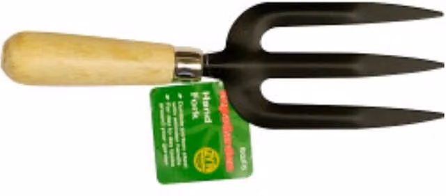 SupaGarden Hand Fork in Green and Black with Steel and Wood Construction – 1