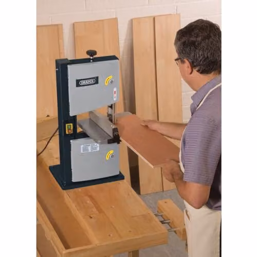 Draper 82756 Benchtop Two Wheel Bandsaw, 200mm, 250W, 230V, Grey – 3