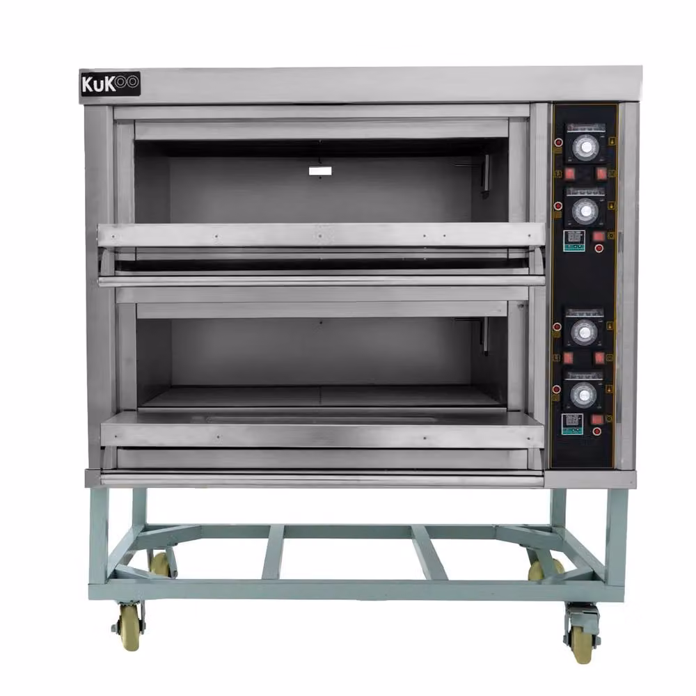 KuKoo Large Commercial Electric Pizza and Baking Oven in Silver Stainless Steel – 2