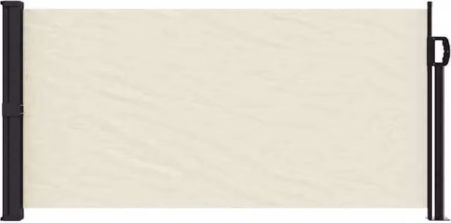 Berkfield Home Retractable Side Awning in Beige, W: 500 cm, H: 100 cm – 1
