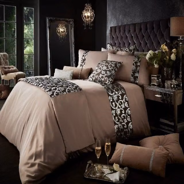 Smart Living Katie Polycotton Duvet Cover and Pillowcases in Sand, Double (Duvet: 200 x 200 cm, Pillowcases: 50 x 75 cm) – 1