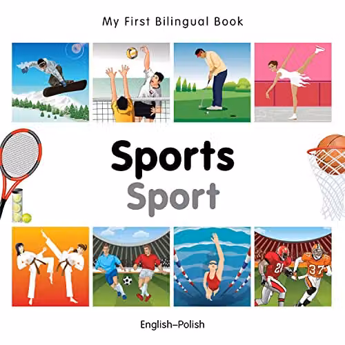 Milet Publishing My First Bilingual Book Sports English-Polish Multicolour Paper Book