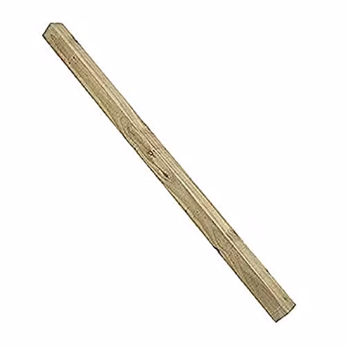 Forest Garden Square Wooden Fence Post in Brown or Green, Pack of 5, H x W x D: 180 x 7.5 x 7.5 cm