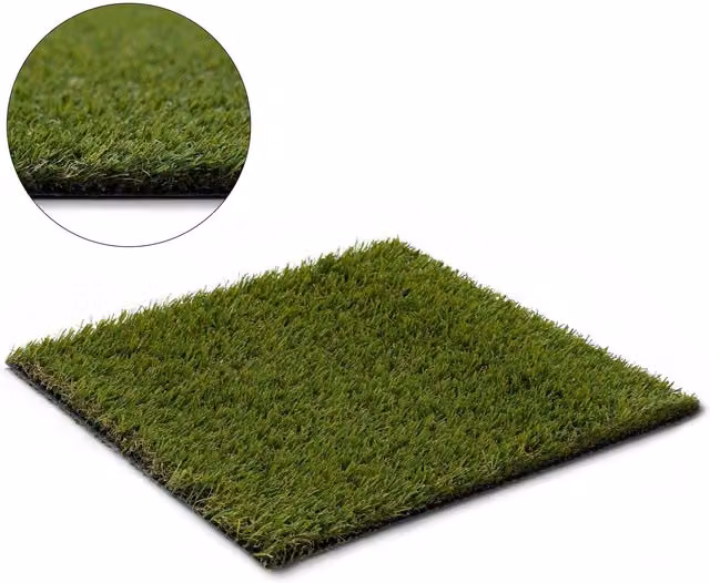 RugsX Walnut Artificial Grass Rug in Green, W/D: 100 x 400 cm