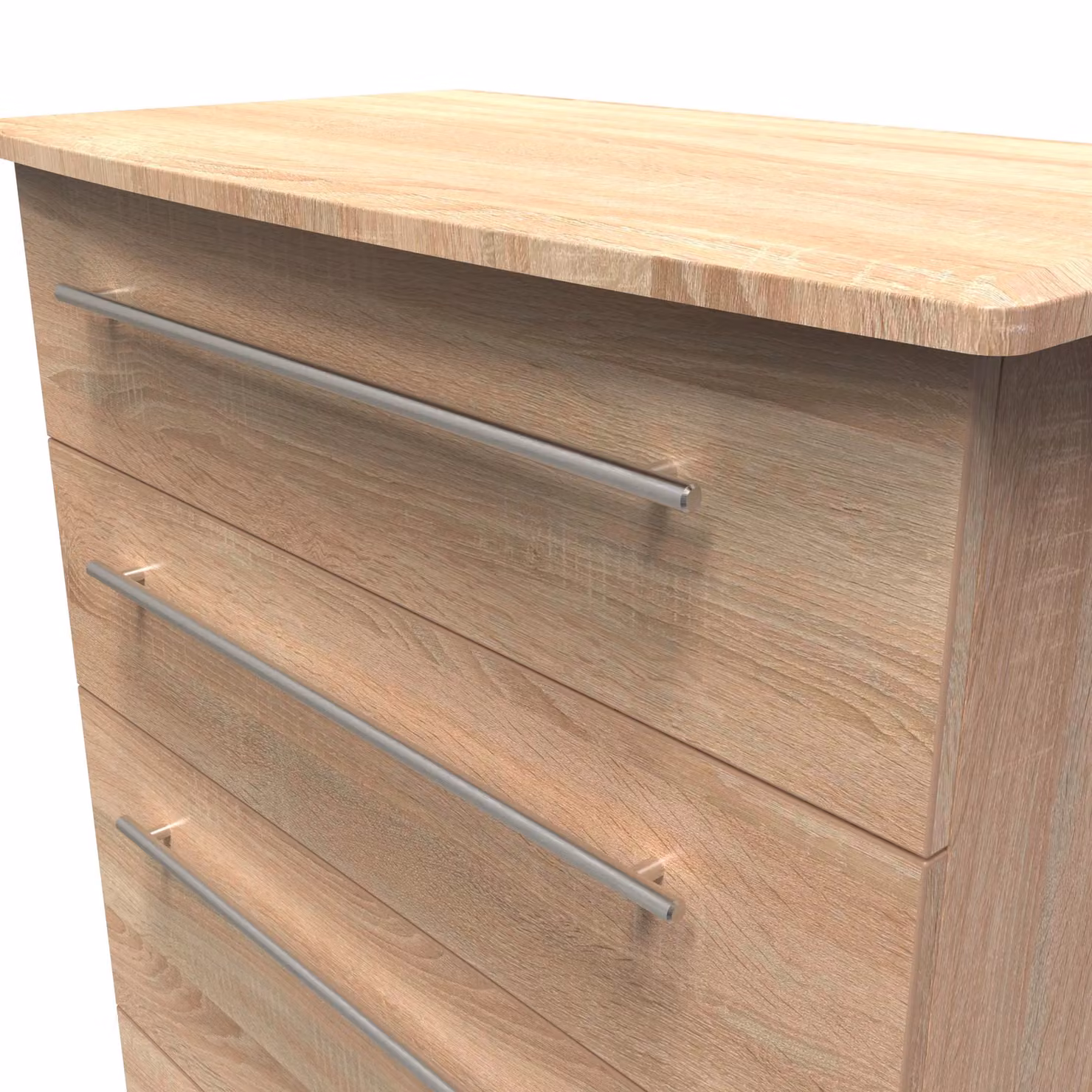 2 U Carlton 4 Drawer Deep Chest in Light Oak – 3