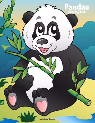 Pandas Coloring Book 1: Volume 1 Multicolour Childrens Paper Coloring Book