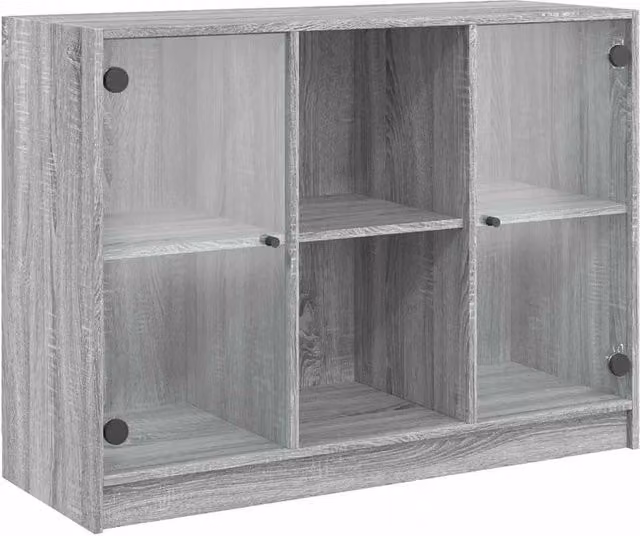Berkfield Home Modern Grey Sonoma Sideboard W/D/H: 102 x 37 x 75.5 cm
