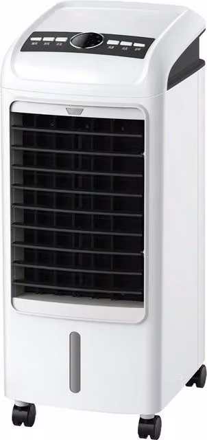 Mylek Portable Evaporative Air Cooler with Remote Control and Ice Packs, White, 4L