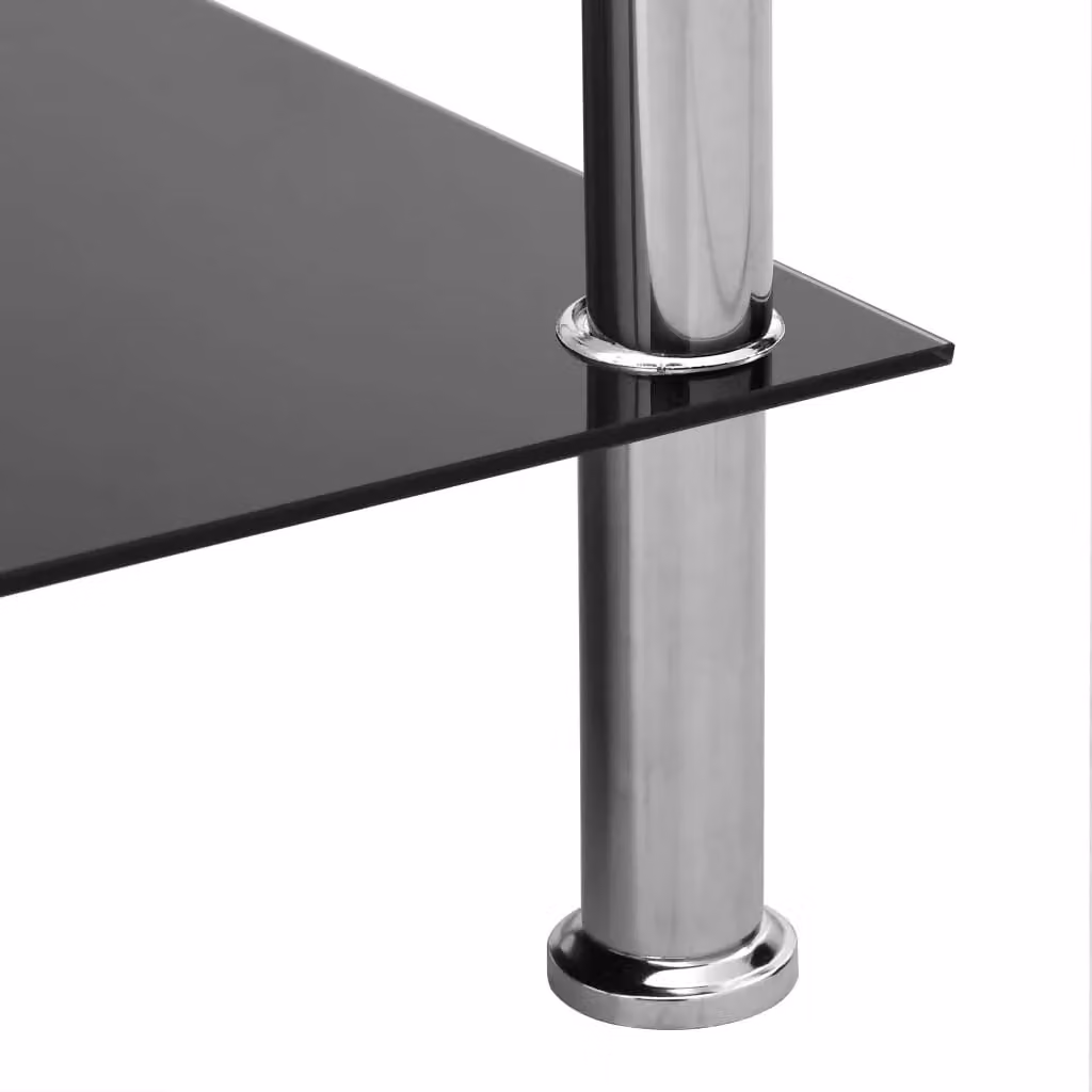Berkfield Home Transparent Tempered Glass Side Table, W/D/H: 45 x 45 x 45 cm – 2