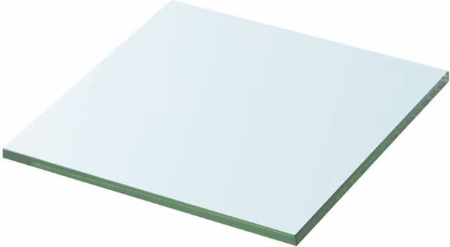 Berkfield Home Wall Mounted Glass Shelves, 2 Pack, Transparent, W: 30 cm, D: 25 cm