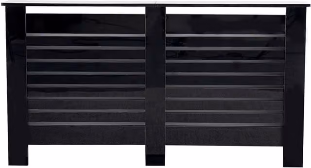 HMD Furniture Black High Gloss Wall Mounted Radiator Cover