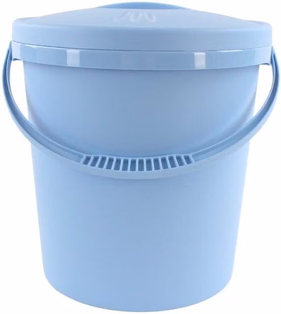 Junior Joy Nappy Bin with Flip Lid in Blue