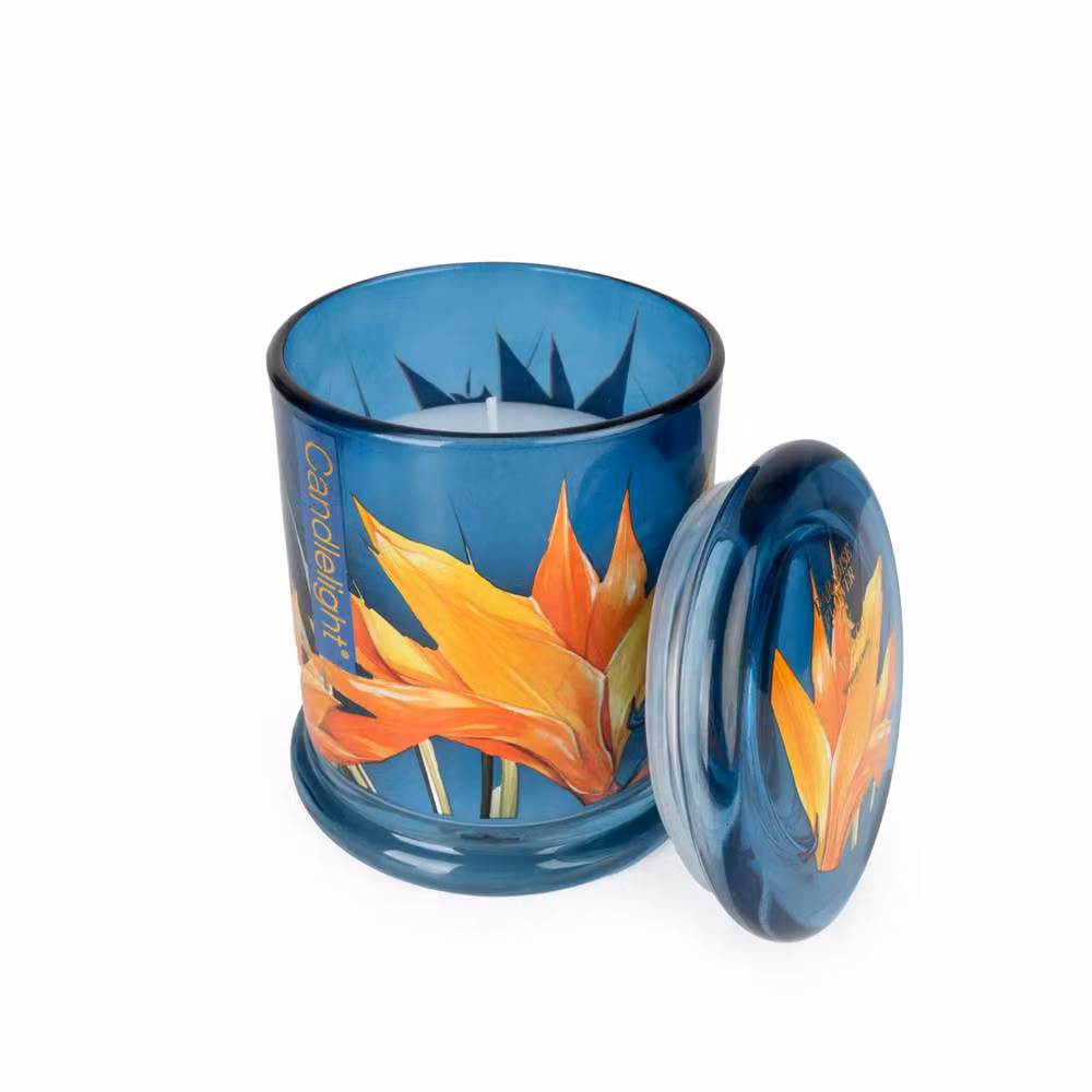 Madison & Mayfair Paradise Flower & Mango Large Lidded Jar Candle in Blue – 2