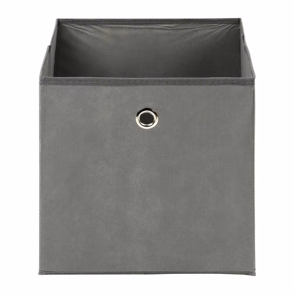PAWNORA 4 Pack Grey Foldable Fabric Canvas Storage Cube Baskets – 2