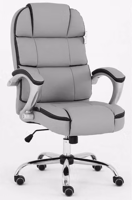 EONLION Grey Executive Swivel Office Chair with Headrest for Home or Professional Use – 1