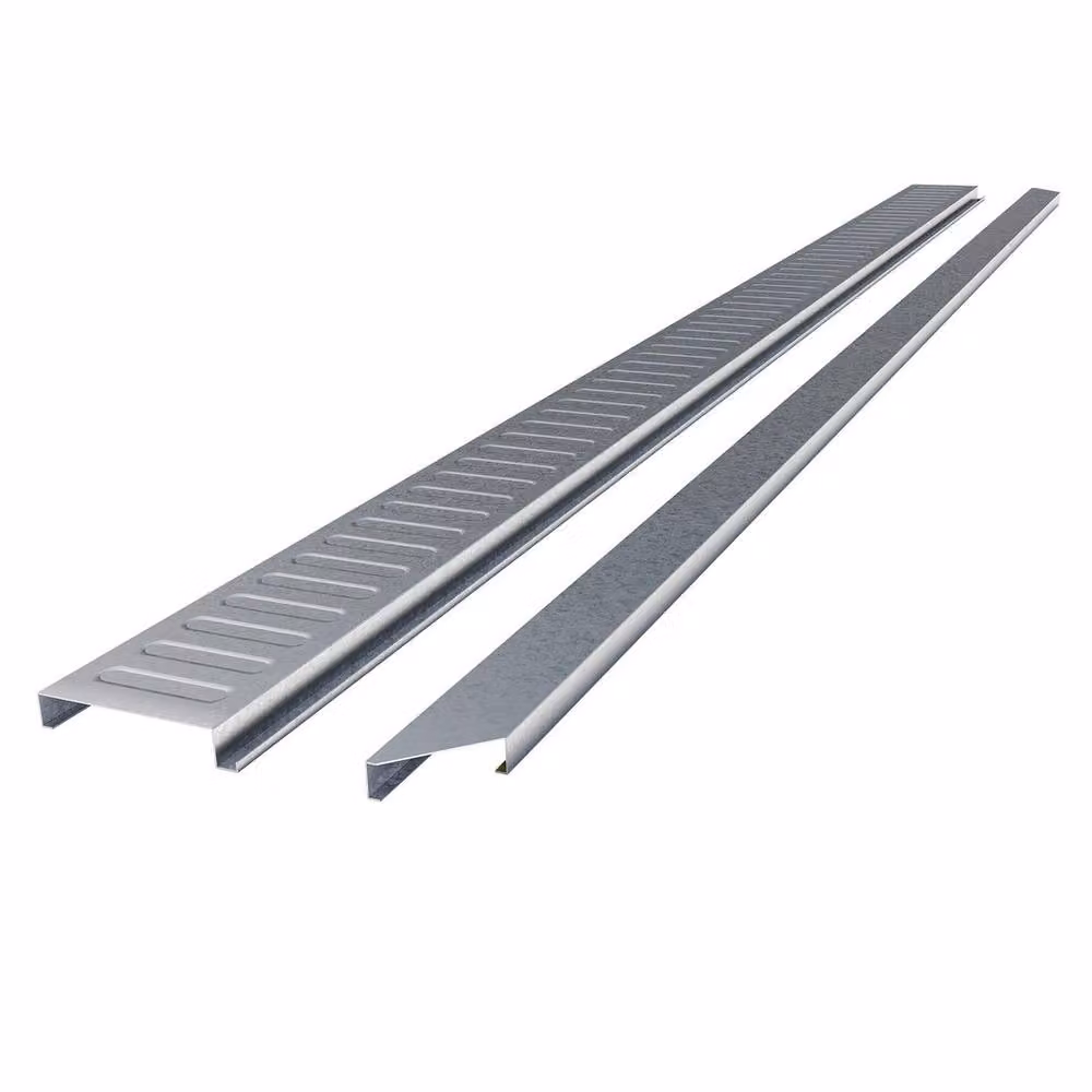 Rowlinsons Brentvale 8x4 Metal Floor Kit, Galvanised Steel, Silver, W: 202.2 cm, D: 73.9 cm, H: 2.1 cm – 2