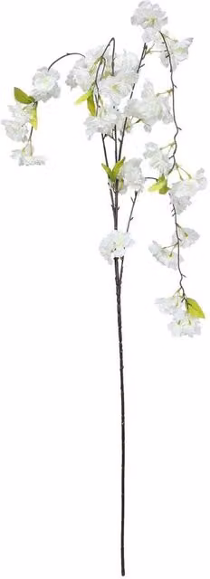 Kingsbury Gifts White Artificial Weeping Cherry Blossom Tabletop Floral Arrangement