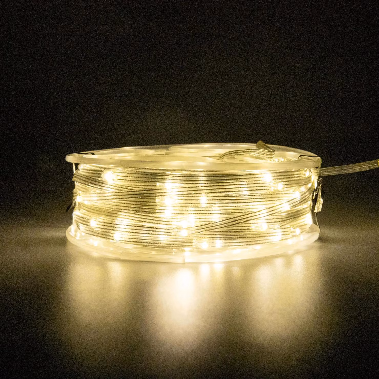 Shatchi Warm White LED Fairy String Lights with 100 LEDs and Timer, 10m Gold Leather-Thread Wire, IP44 Waterproof for Indoor and Outdoor Christmas, Party and Wedding Decor – 11