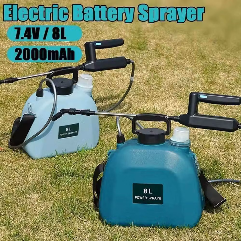 EONLION Rechargeable Garden Electric Sprayer, 8 l, Green in Turquoise – 2