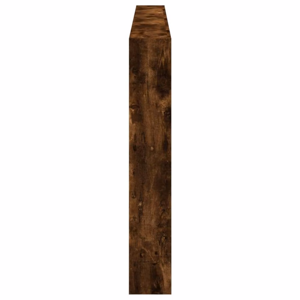 Berkfield Home Headboard Cabinet with LED in Smoked Oak Brown, W/D/H: 220 x 17 x 102 cm – 5