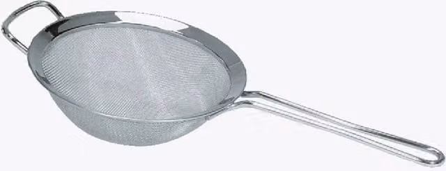 Gefu Passo Fine Mesh Stainless Steel Kitchen Sieve with Handles, Silver, Diameter: 19 cm