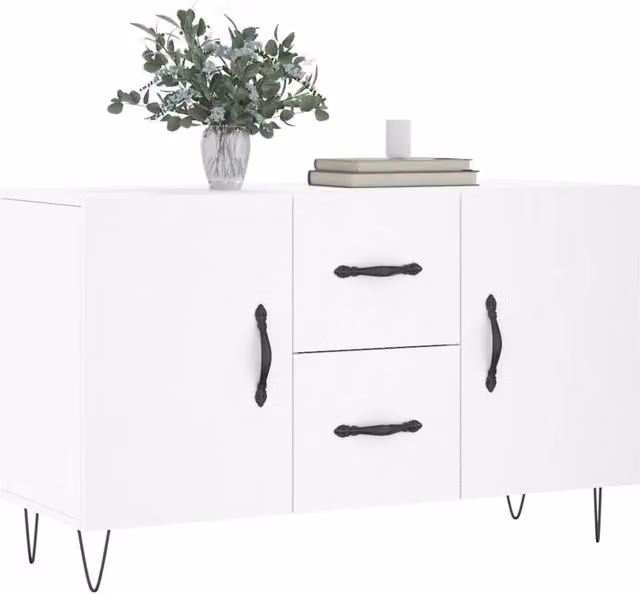 Berkfield Home White Modern Sideboard, W/D/H: 100 x 36 x 60 cm – 1