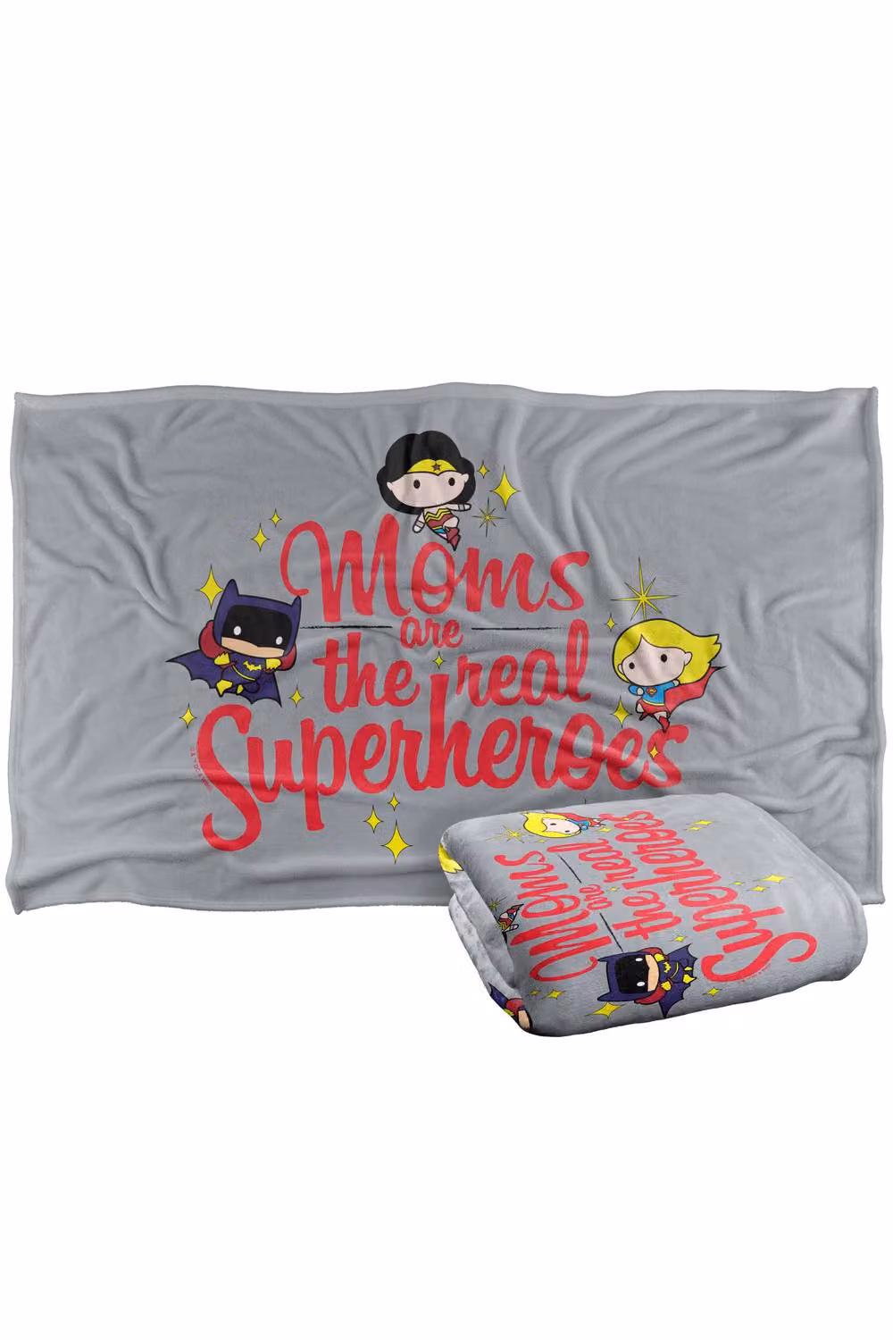 Warner Bros. Justice League Mothers Day Moms Are The Real Superheroes Soft Fleece Throw Blanket, Multicolour, W x D: 152 x 127 cm – 4