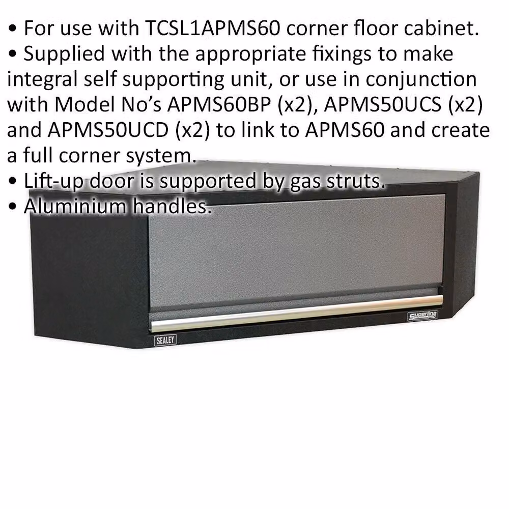 Loops Modular Corner Wall Cabinet in Black and Multicolour, W/D/H: 86.5 x 35 x 20.55 cm – 2