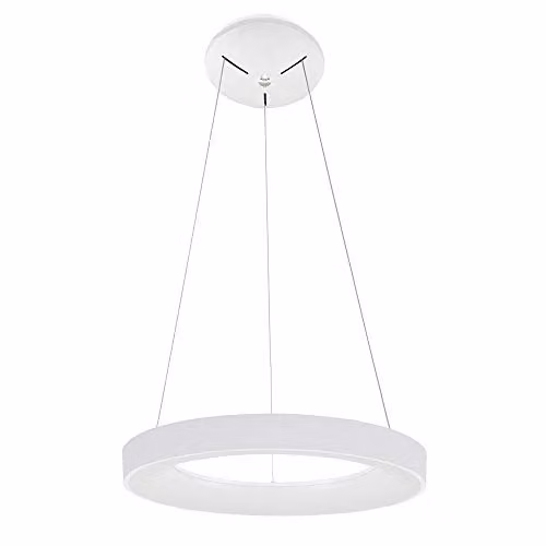 Netlighting Modern LED Ring Pendant Light, White, Warm White 3000K, 2200lm – 1