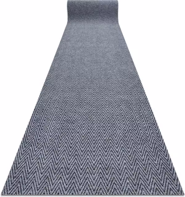 RugsX Grey Non-Slip Polypropylene Runner, W/D/H: 100 x 210 x 1 cm