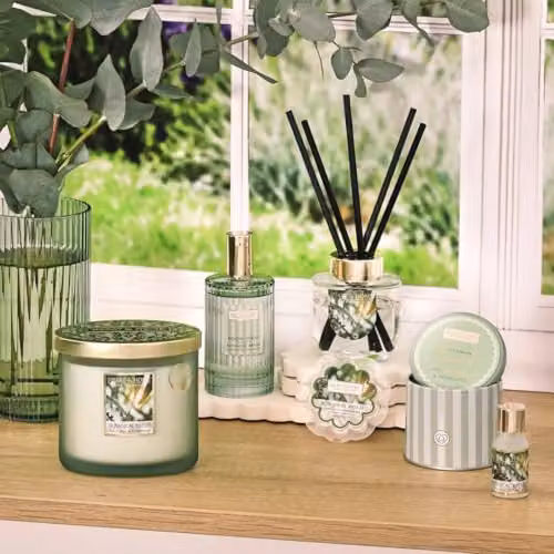 Heart and Home Botanical Breeze Twin Wick Soy Wax Candle in Cool White – 2