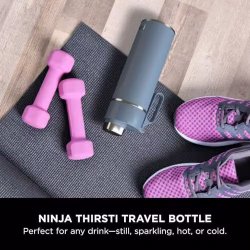 Ninja Thirsti Triple Insulated Stainless Steel Water Bottle and Flask, 530 ml, Blue, DW1801EUUKBL – 2