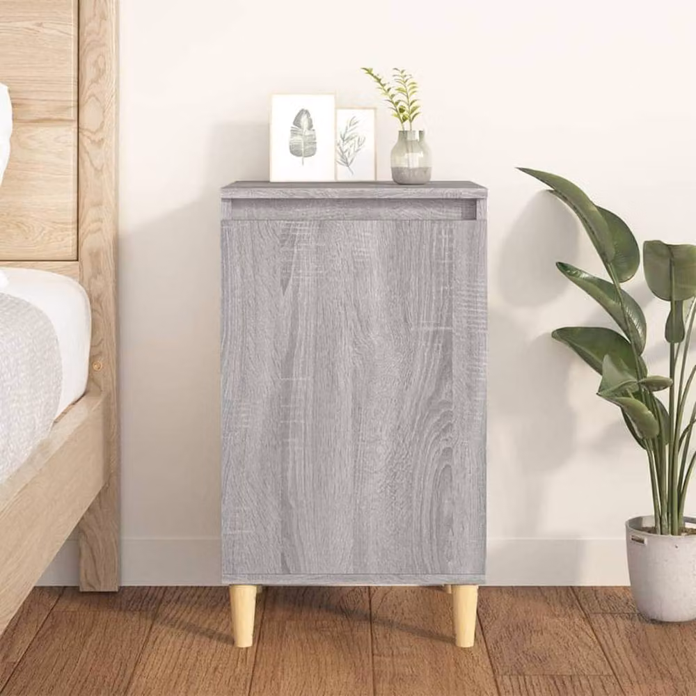 Berkfield Home Bedside Cabinet in Grey Sonoma, W: 40 cm, D: 35 cm, H: 70 cm – 2