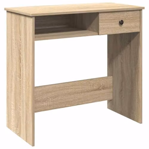 vidaXL Writing Desk in Sonoma Oak, W: 80 cm, D: 40 cm, H: 75 cm