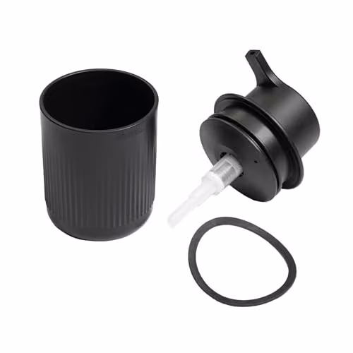 ReBorn Recycled Refillable Pump Soap Dispenser, Black, 250ml – 3