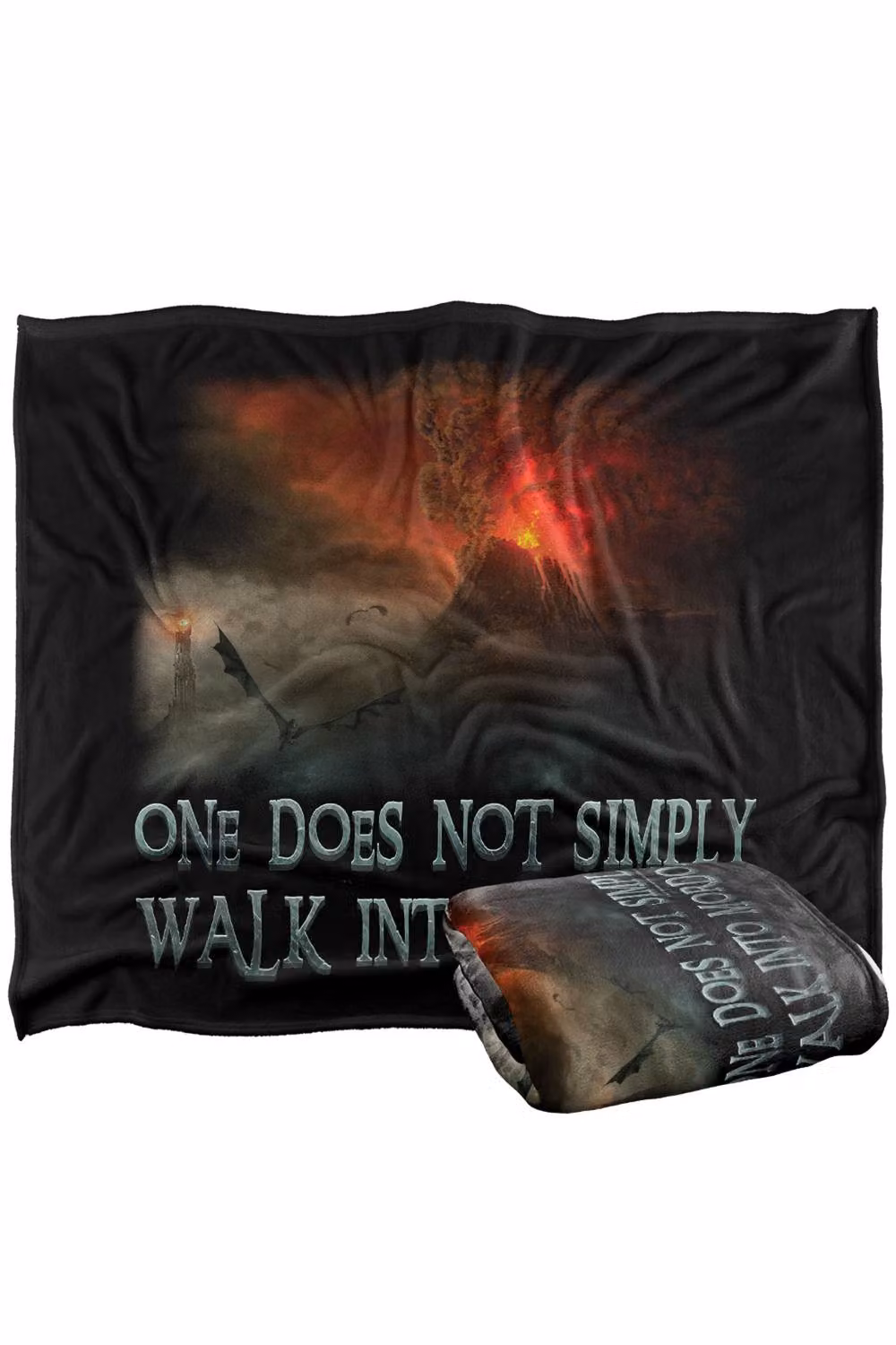 LOGOVISION Lord of the Rings Walk in Mordor Super Soft Fleece Throw Blanket, Multicolour, W: 152 cm, D: 127 cm – 5
