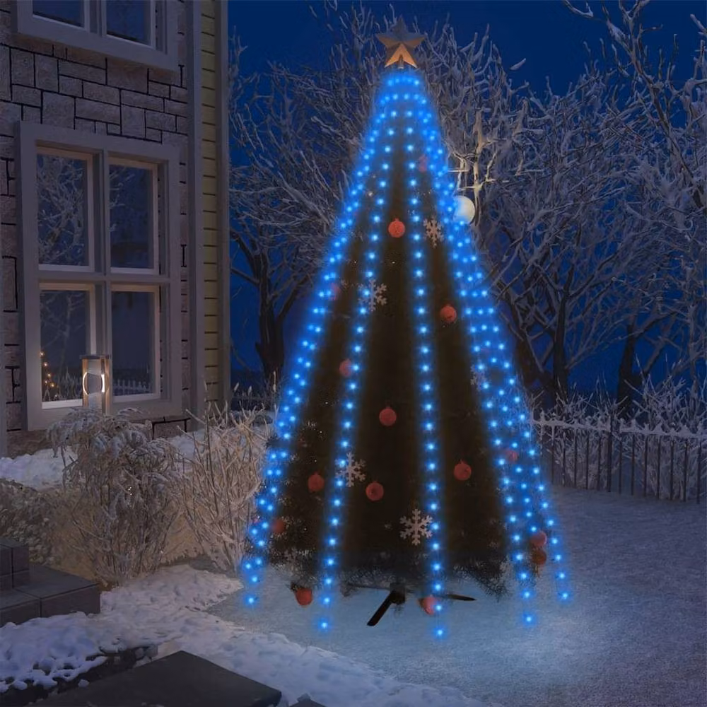 Berkfield Home Blue Christmas Tree Net Lights with 300 LEDs, 300 cm – 2