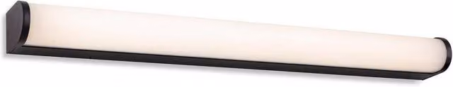 Netlighting Bravo LED Bathroom Wall Light, Black with White Opal Diffuser, IP44, 600 mm