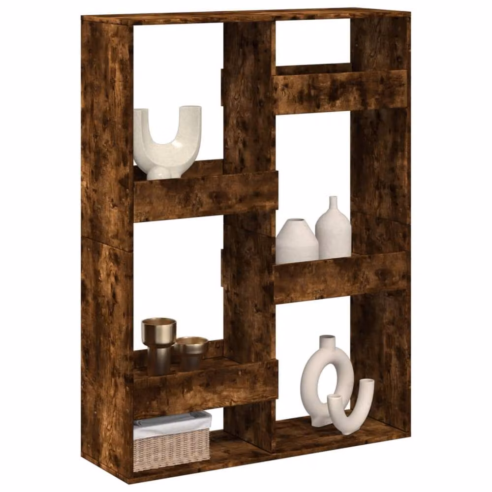Berkfield Home Smoked Oak Room Divider in Brown, W/D/H: 100 x 33 x 135 cm – 2