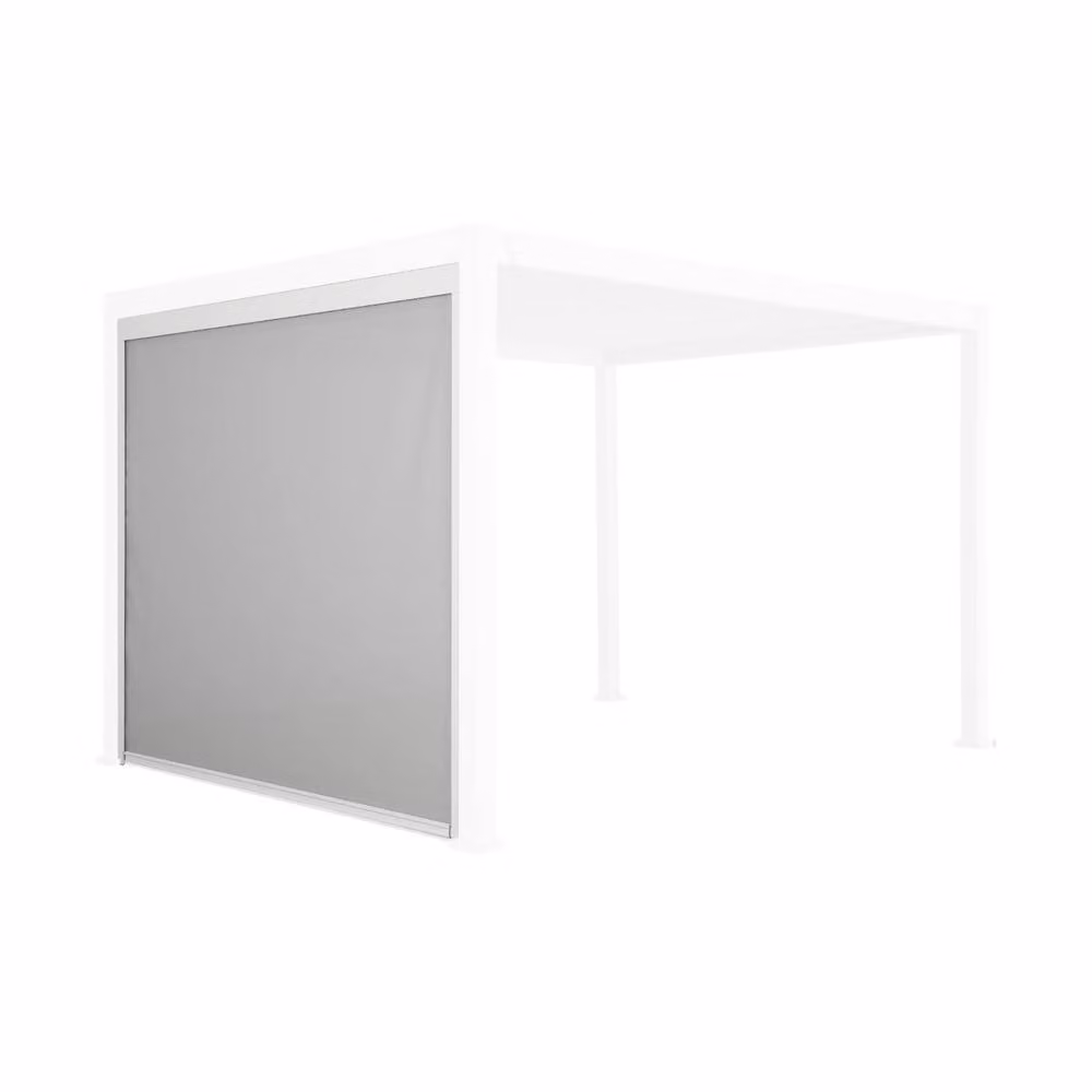 Sweekeek White Aluminium Manual Pull Blind for Triomphe Pergola, W: 300 cm, H: 236 cm – 2