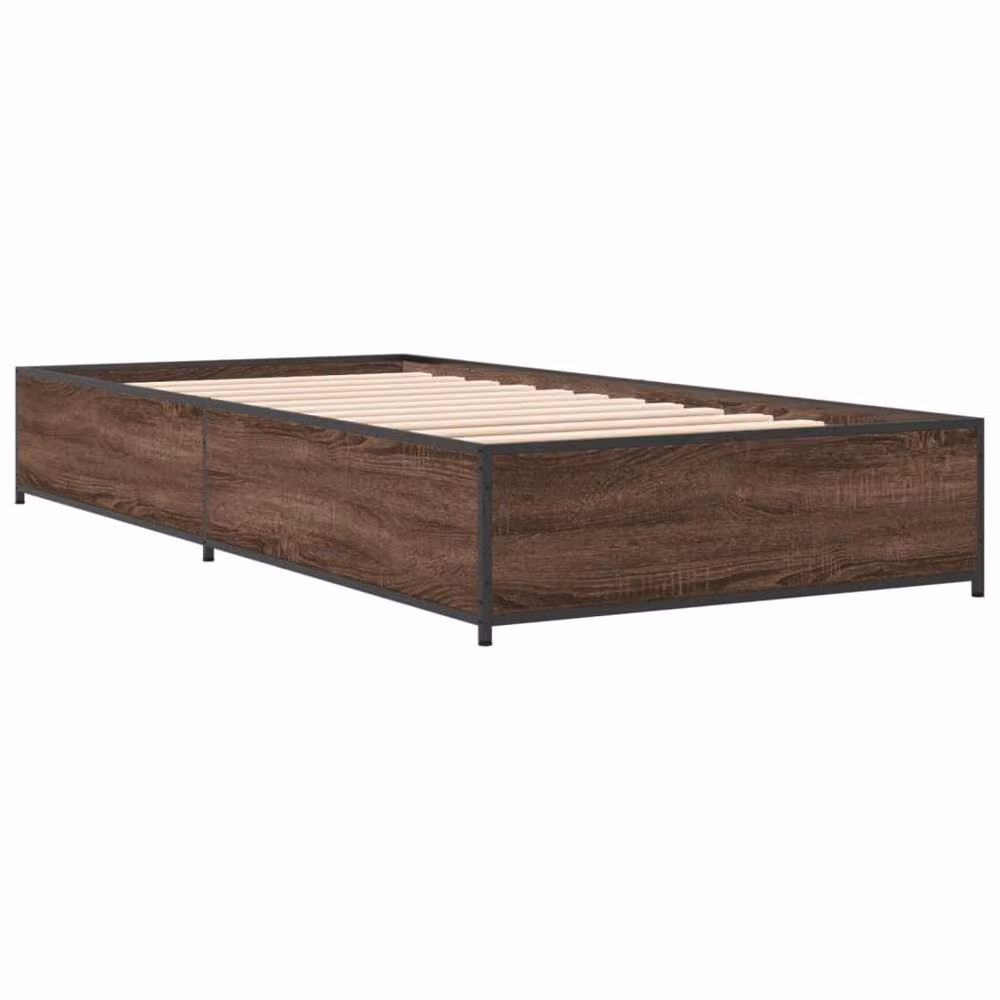 Berkfield Home Small Single Bed Frame in Brown Oak – 3