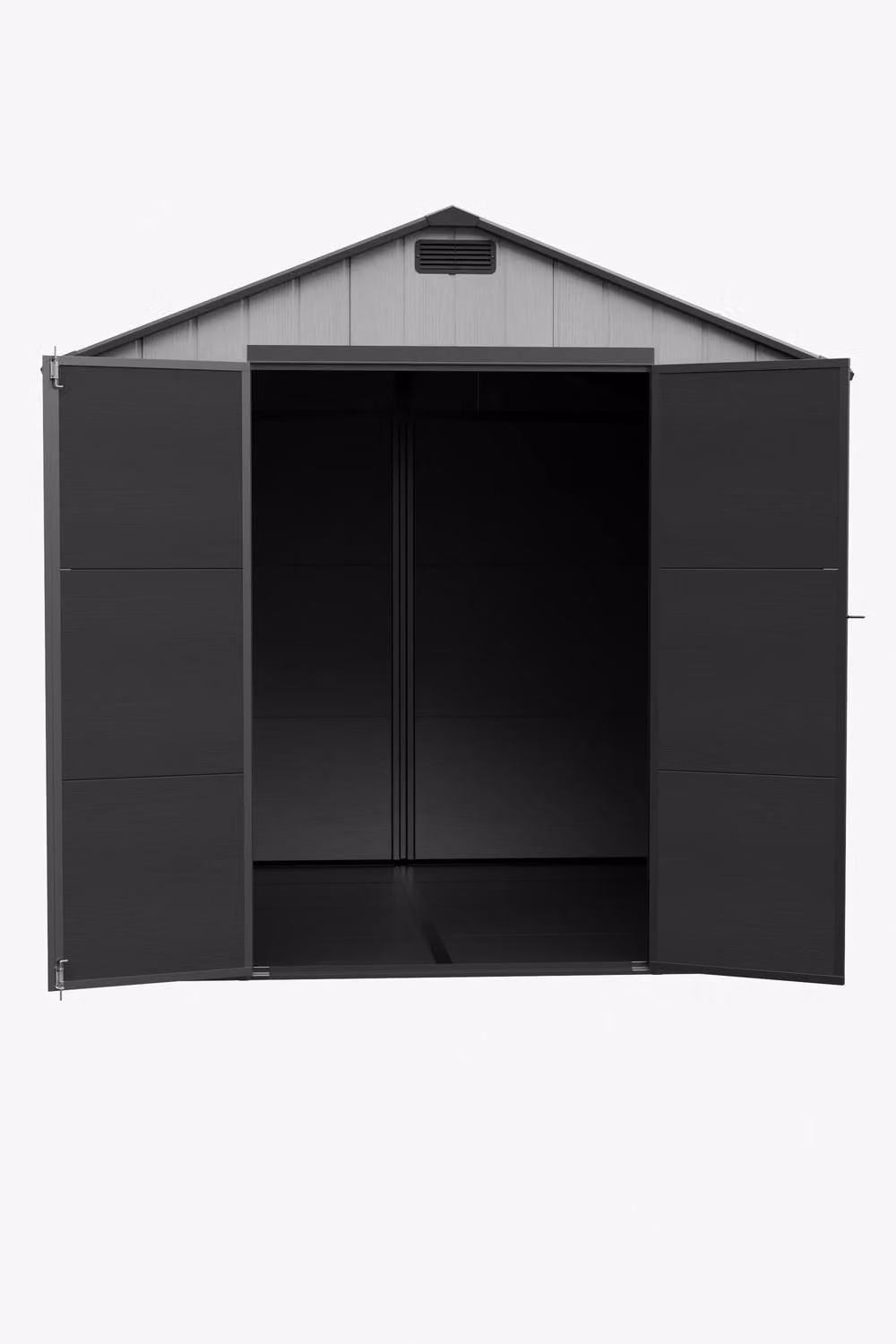 Living and Home Large Garden Storage Shed in Grey, W: 213.36 cm, D: 233.5 cm, H: 226.5 cm – 5