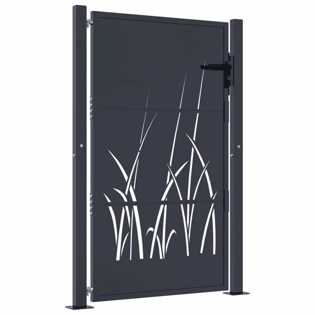 Berkfield Anthracite Steel Garden Gate, W: 105 cm, H: 155 cm – 2