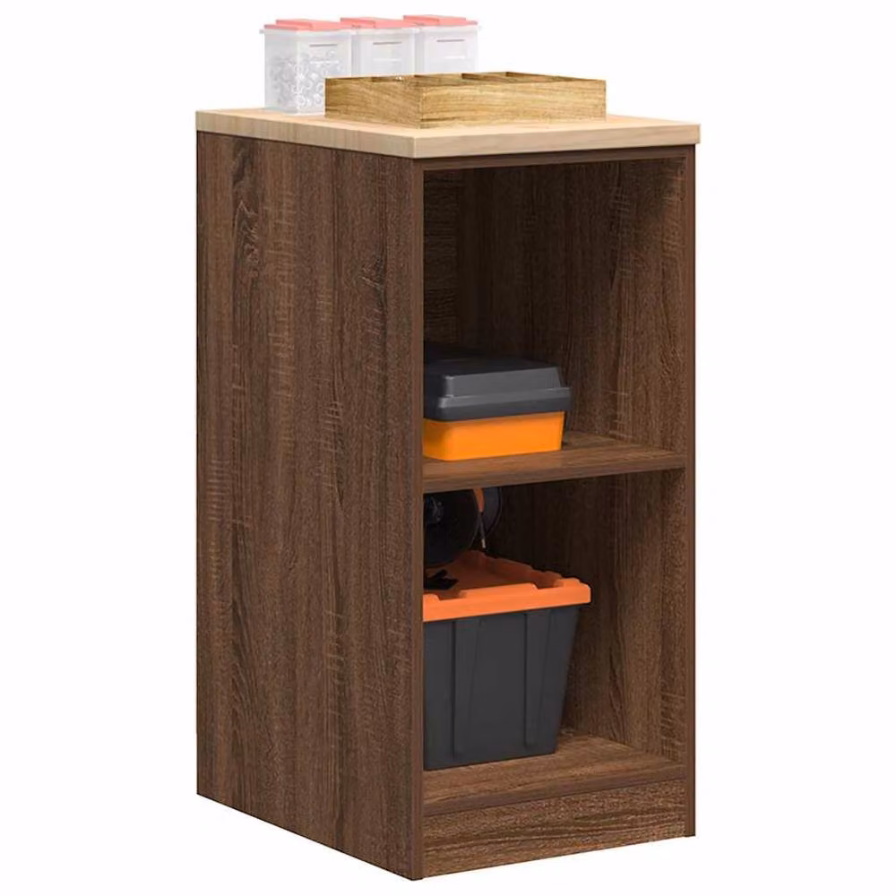 Berkfield Home Durable Garage Storage Cabinet in Brown Oak, W/D/H: 40 x 51 x 85 cm – 2
