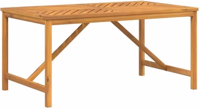 Berkfield Home Extendable Acacia Wood Garden Dining Table in Brown, W/D/H: 150 x 90 x 74 cm – 1