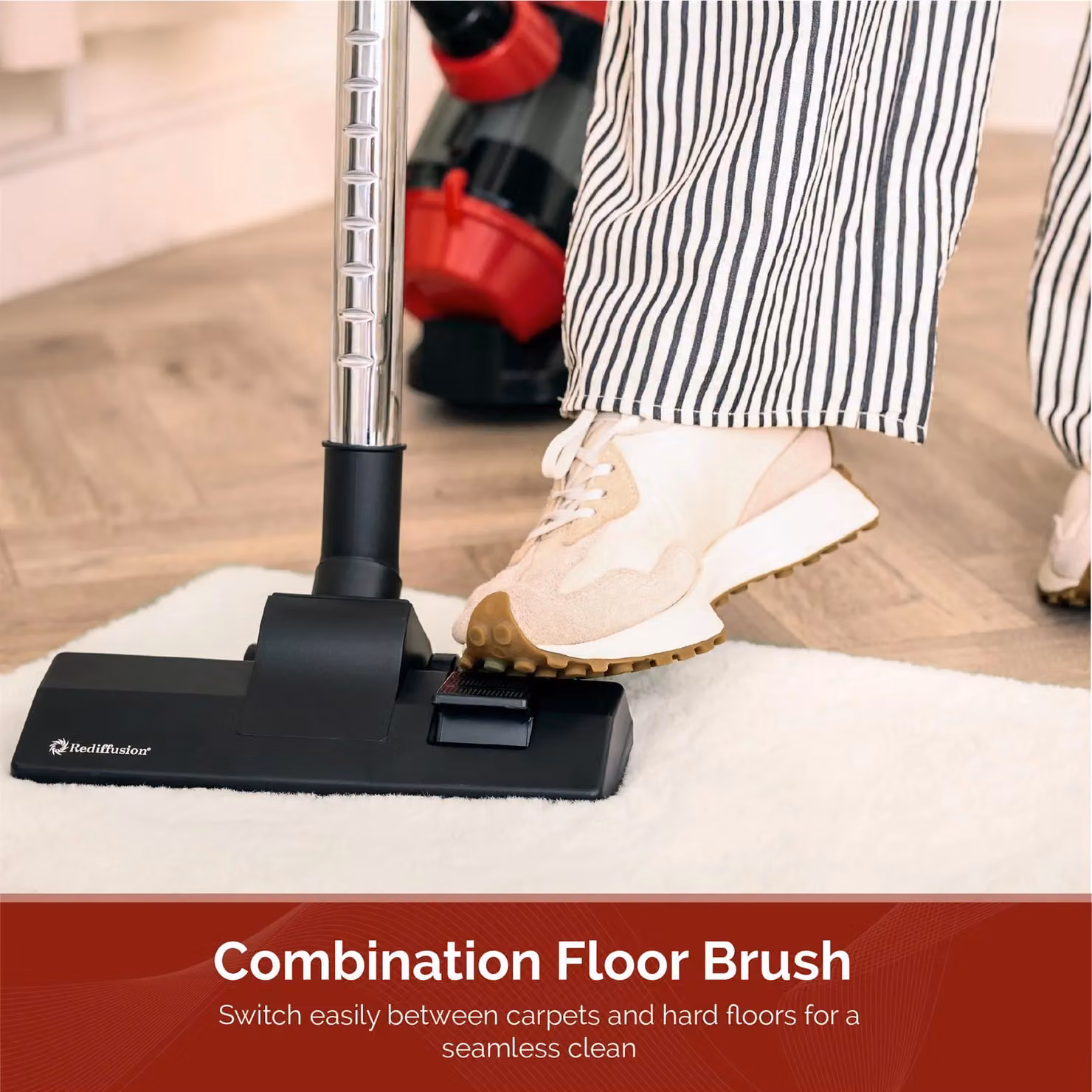 Rediffusion Multi Cyclonic Bagless HEPA Vacuum Cleaner in Red – 3