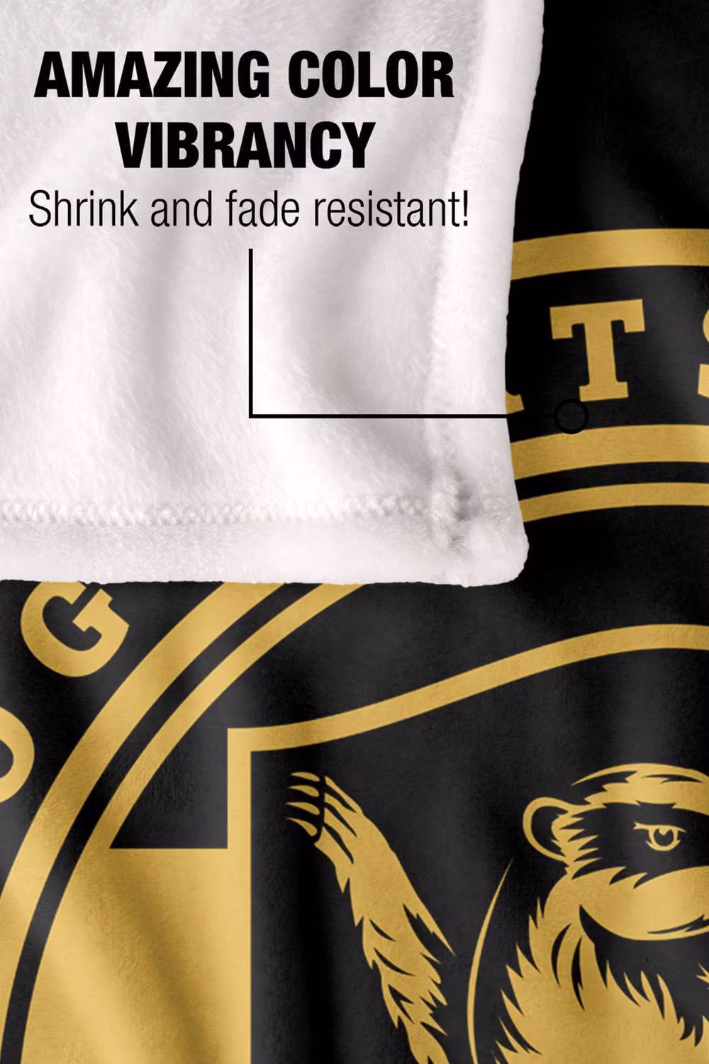 LOGOVISION Harry Potter Hufflepuff House Badge Super Soft Fleece Throw Blanket, Multicolour, W: 152.4 cm, D: 127.0 cm – 9