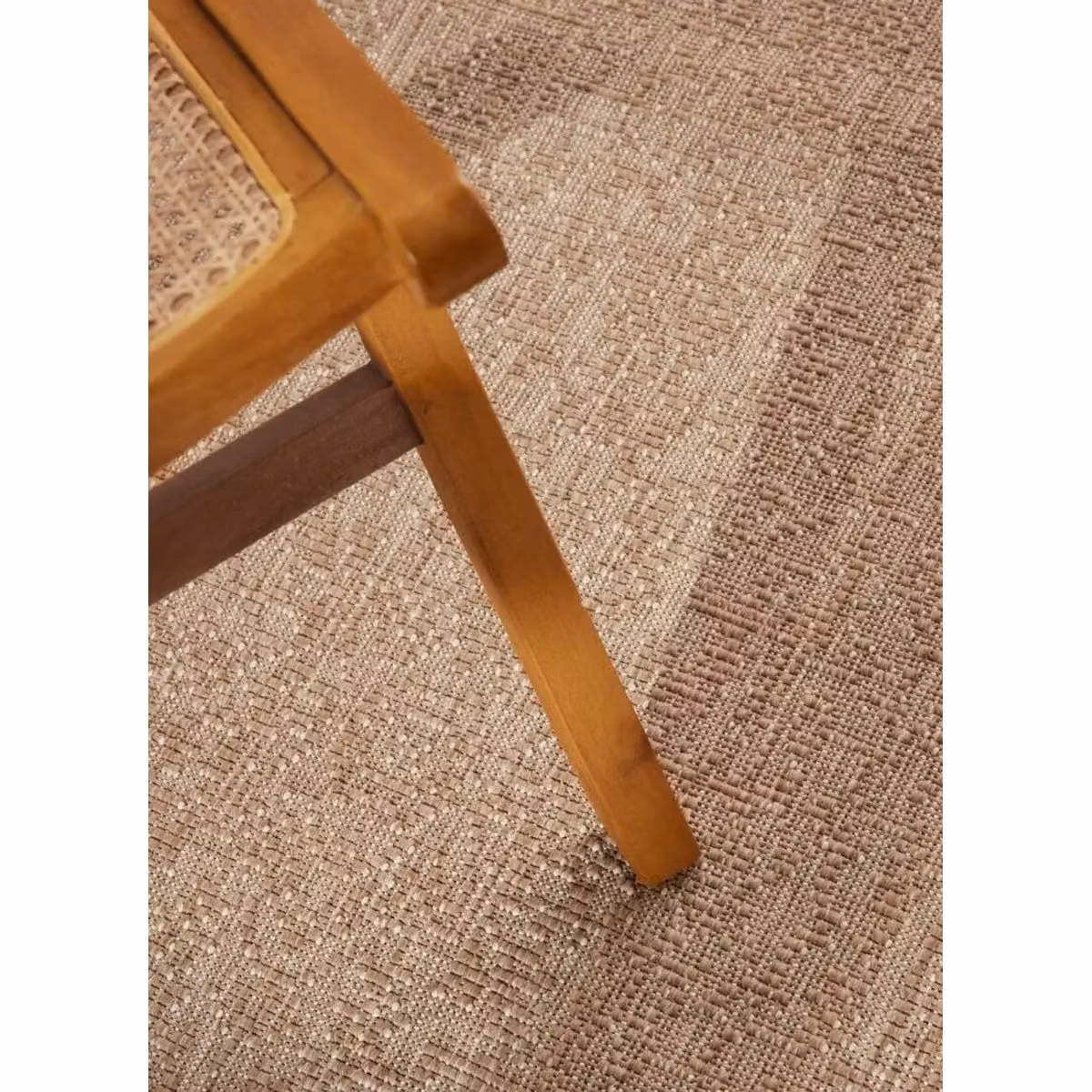 THE RUGS Kona Reversible Round Indoor Outdoor Flat Woven Polypropylene Rug in Beige, Diameter: 160 cm – 2